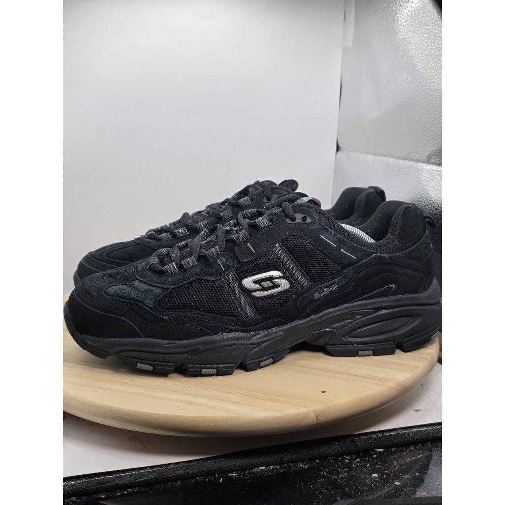 Mens Size 12 - Skechers Vigor 2.0 Trait Black Athletic Running Shoes Sneakers